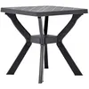 Image de vidaXL Table de bistro Anthracite 70x70x72 cm Plastique