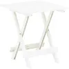 Image de vidaXL Table pliable de jardin blanc 45x43x50 cm plastique