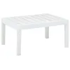 Image de vidaXL Table de jardin Blanc 78x55x38 cm Plastique48814