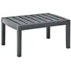 Image de vidaXL Table de jardin Anthracite 78x55x38 cm Plastique
