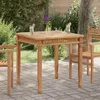 Image de vidaXL Table à dîner de jardin 80x80x80 cm Bois de teck solide