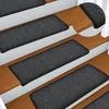 Image de Vidaxl Tapis D'escalier 15 Pcs 65x25 Cm Anthracite