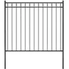Image de vidaXL Vidaxl Clôture De Jardin Acier 1,7x1,5 M Noir