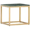 Image de vidaXL Table basse Vert 40x40x35 cm Pierre véritable et texture marbre286437