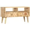 Image de vidaXL Meuble TV 90x30x50 cm Bois de manguier solide286463