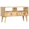 Image de vidaXL Meuble TV 90x30x50 cm Bois de manguier solide