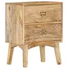Image de vidaXL Table de chevet 40x35x55 cm Bois de manguier solide286464