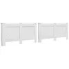 Image de vidaXL Cache-radiateurs 2 pcs Blanc 152x19x81,5 cm MDF3051378