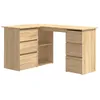 Image de Bureau d'angle ChÃªne sonoma 145x100x76 cm AgglomÃ©rÃ©