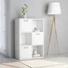 Image de vidaXL Armoire de rangement Blanc 60x29,5x90 cm Bois d'ingénierie801134