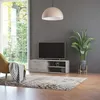 Image de vidaXL Meuble TV Gris béton 120x34x37 cm Bois d’ingénierie801156