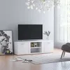 Image de vidaXL Meuble TV Blanc 120x34x37 cm Bois d'ingénierie801161