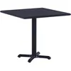Image de vidaXL Vidaxl Table De Jardin Noir 80x80x75 Cm