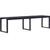 Image de Vidaxl Banc De Jardin 180 Cm Panneau Ps Noir