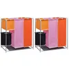 Image de vidaXL Paniers à linge à 3 sections 2 pcs avec un bac de lavage3051492