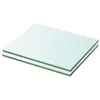 Image de vidaXL Panneaux d'étagère 2 pcs Verre Transparent 20 x 20 cm