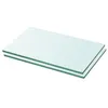 Image de vidaXL Panneaux d'étagère 2 pcs Verre Transparent 30 x 12 cm