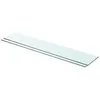 Image de vidaXL Panneaux d'étagère 2 pcs Verre Transparent 80 x 15 cm