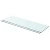 Image de vidaXL Panneaux d'étagère 2 pcs Verre Transparent 80 x 25 cm