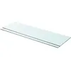 Image de vidaXL Panneaux d'étagère 2 pcs Verre Transparent 90 x 25 cm