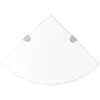 Image de ÃtagÃ¨res D'angle 2 Pcs Et Supports Verre Transparent 25x25 Cm