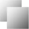 Image de vidaXL Miroirs muraux 2 pcs 60x60 cm Carré Verre
