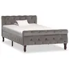 Image de vidaXL Cadre de lit sans matelas gris velours 100x200 cm