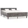 Image de vidaXL Cadre de lit sans matelas gris velours 160x200 cm288561