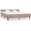 Image de vidaXL Cadre de lit sans matelas rose velours 200x200 cm288570