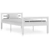 Image de vidaXL Cadre de lit sans matelas blanc et noir métal 100x200 cm284545