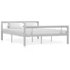 Image de vidaXL Cadre de lit sans matelas gris et blanc métal 140x200 cm284559
