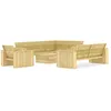 Image de vidaXL Vidaxl Salon De Jardin 4 Pcs Bois De Pin Imprégné