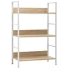 Image de vidaXL Bibliothèque à 3 niveaux chêne 60x27,6x90,5cm bois d'ingénierie288221