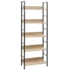 Image de vidaXL Bibliothèque à 5 niveaux chêne 60x27,6x158,5 cm bois ingénierie288227