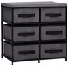 Image de vidaXL Armoire de rangement à 6 tiroirs 55x29x55 cm Gris Acier288322
