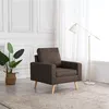 Image de vidaXL Fauteuil marron tissu288695
