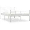 Image de vidaXL Cadre de lit sans matelas et tête de lit blanc métal 160x200 cm284520