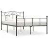 Image de vidaXL Cadre de lit sans matelas gris métal 160x200 cm