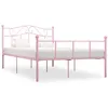 Image de vidaXL Cadre de lit sans matelas rose métal 140x200 cm284540