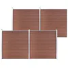Image de vidaXL Clôture de jardin WPC 699x186 cm Marron