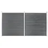 Image de vidaXL Clôture de jardin WPC 353x186 cm Gris3053225