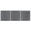 Image de vidaXL Clôture De Jardin Wpc 526x186 Cm Gris