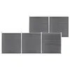 Image de vidaXL Clôture de jardin WPC 872x186 cm Gris