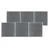 Image de vidaXL Clôture de jardin WPC 1045x186 cm Gris