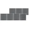 Image de ClÃ´ture De Jardin Wpc 1218x186 Cm Gris