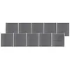 Image de vidaXL Clôture de jardin WPC 1737x186 cm Gris3053233
