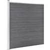 Image de vidaXL Vidaxl Clôture De Jardin Wpc 1737x186 Cm Gris