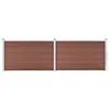 Image de vidaXL Vidaxl Clôture De Jardin Wpc 353x106 Cm Marron