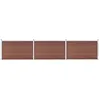 Image de vidaXL Vidaxl Clôture De Jardin Wpc 526x106 Cm Marron