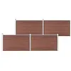 Image de vidaXL Clôture de jardin WPC 699x106 cm Marron